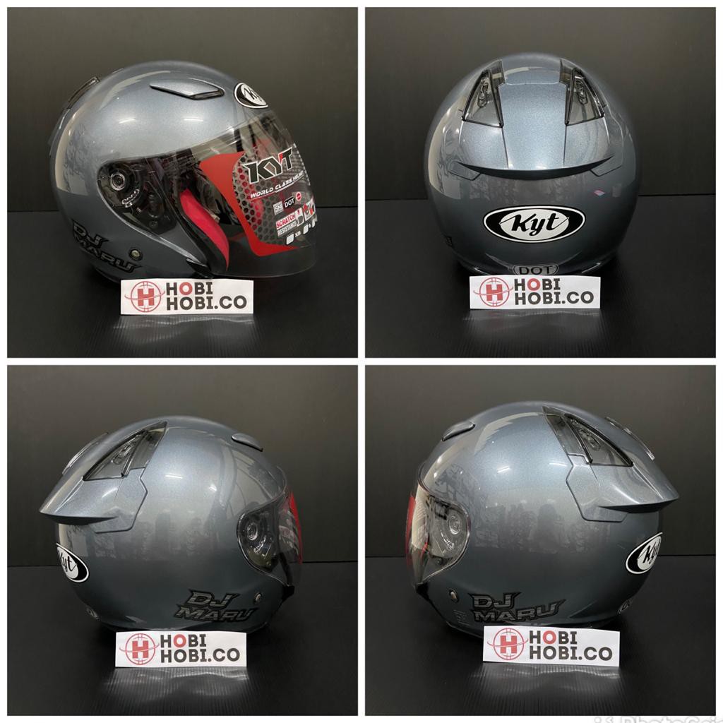 Jual HELM KYT DJ MARU SOLID POLOS HELM HALF FACE DJMARU Shopee Indonesia