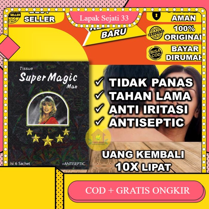 Jual Tisu Tissue Super Magic Power Man Original Bikin Tahan Lama Isi 6