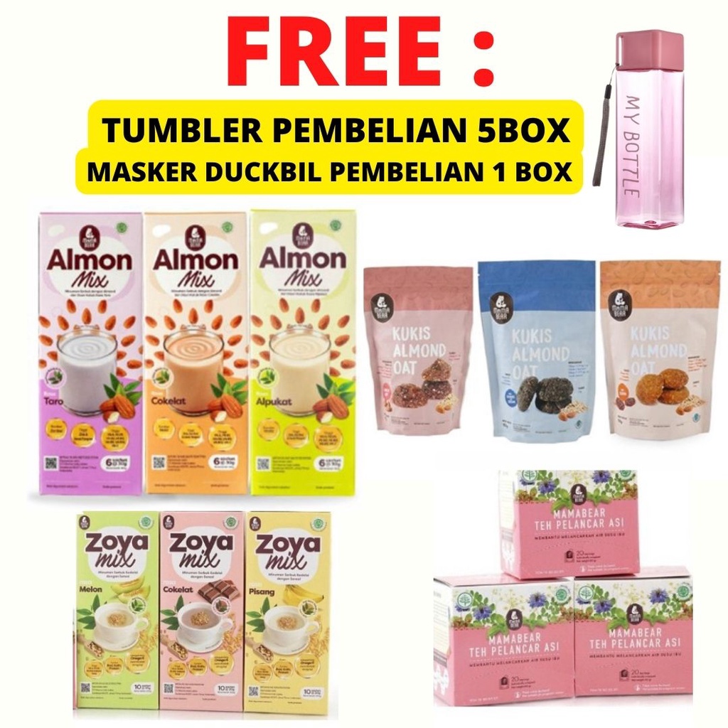 Jual Mamabear Zoya Mix Almon Mix Mama Bear Teh Pelancar Asi Booster