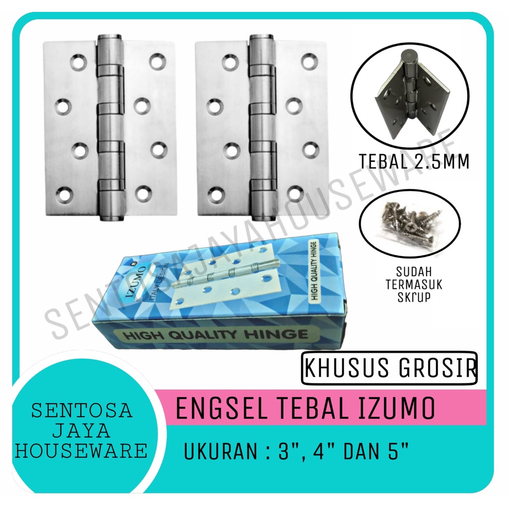 Jual Engsel Pintu Tebal Stainless Izm Engsel Jendel Pintu