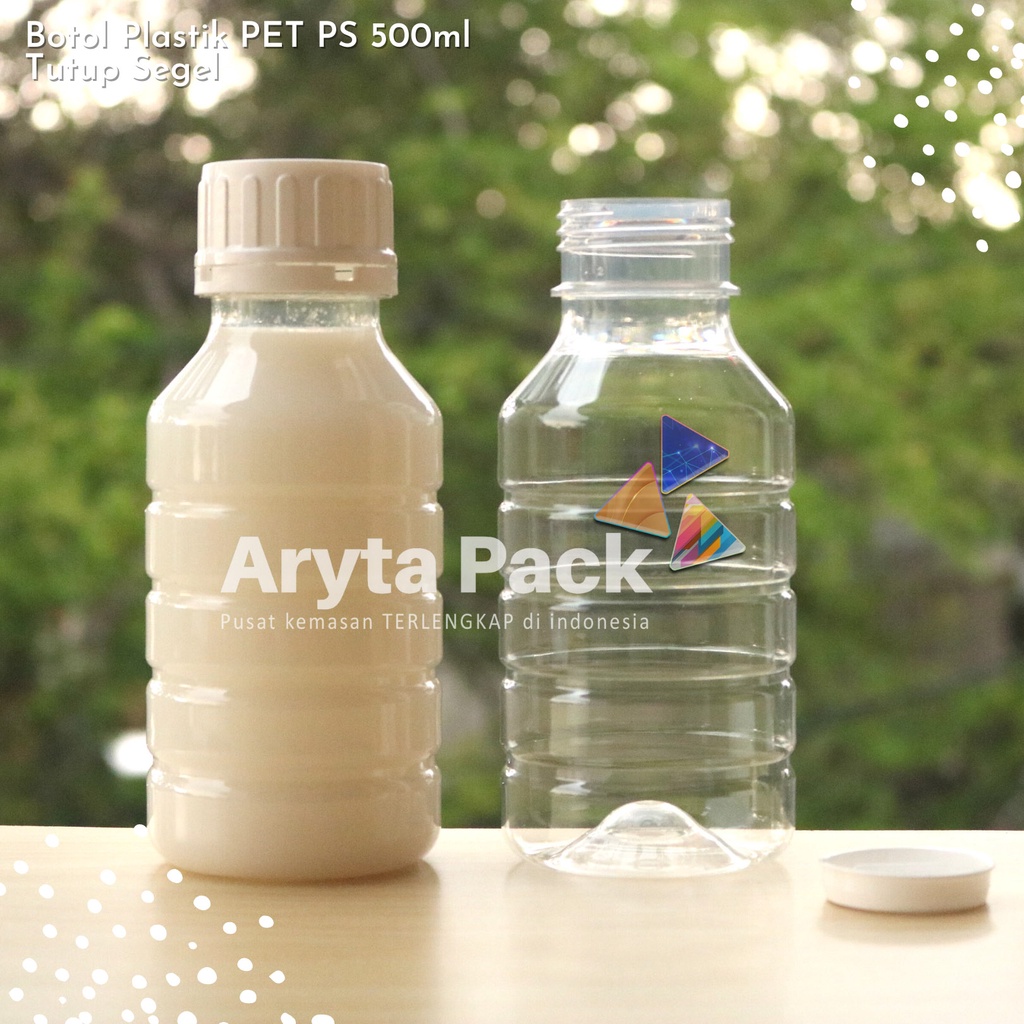 Jual Botol Plastik Pet Ml Ps Minuman Jus Susu Kopi Tutup Segel Besar