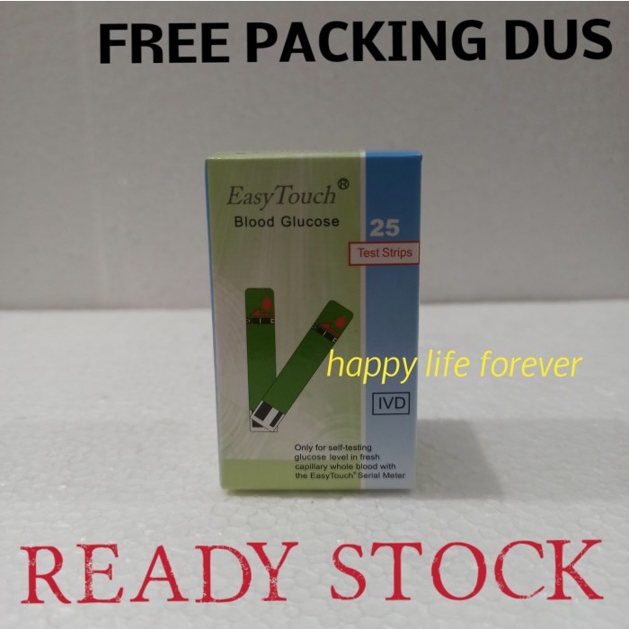 Jual EASYTOUCH BLOOD GLUCOSE STRIP EASY TOUCH GULA DARAH GLUCOSE