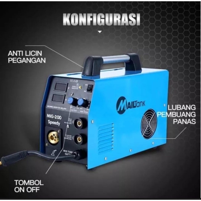 Jual Mailtank Mesin Las Mig Mag In Co Bisa Tanpa Gas Shopee