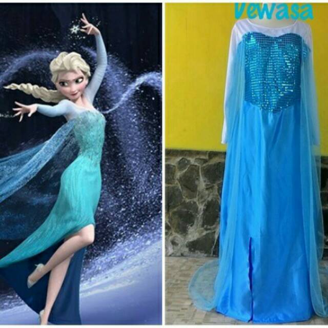 Jual Princess Elsa Frozen Dewasa Baju Kostum Elsa Frozen Kaos Putih