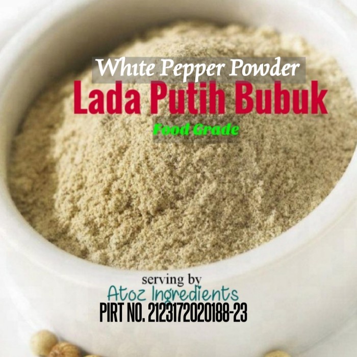 Jual Lada Putih Bubuk Murni Kg Merica Bubuk Pure White Pepper Powder