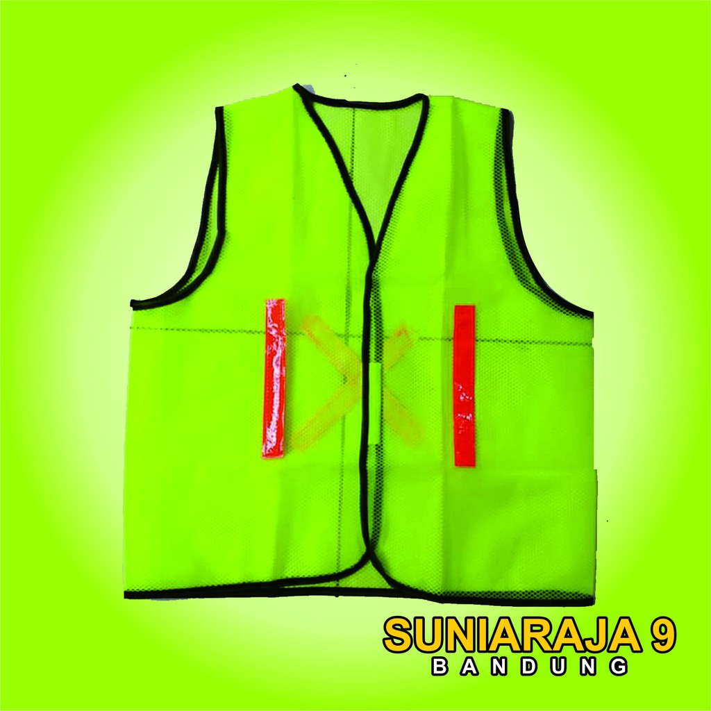 Jual Safety Vest Green Rompi Jaring Hijau Rompi Proyek Hijau Rompi