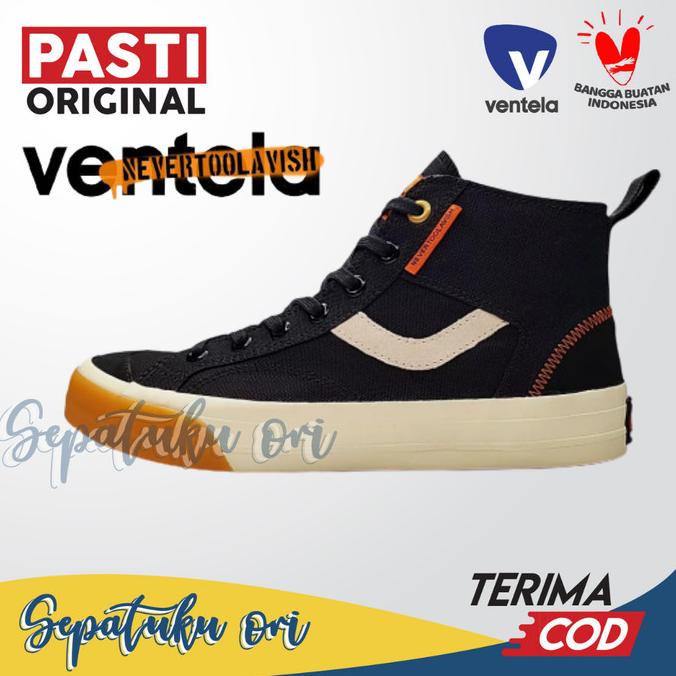 Jual Sepatu Ventela Ntl X Nevertoolavish Hard Noir High Original