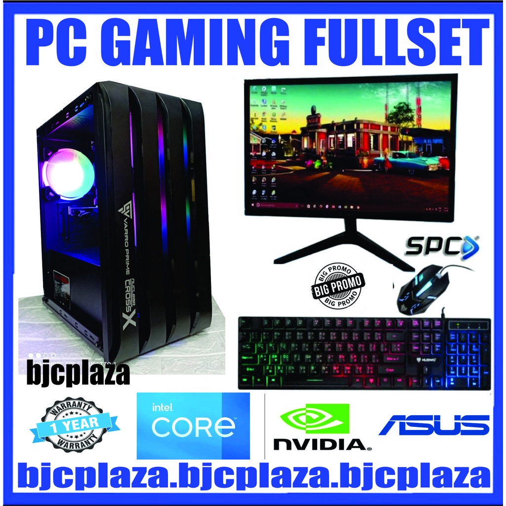 Jual Pc Gaming Editing Core I Fullset Monitor Inch Siap Pakai