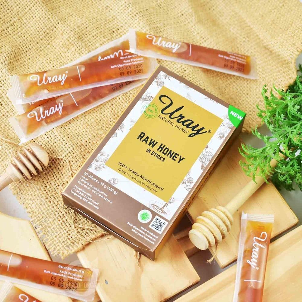 Jual Madu Uray Sachet Pack Isi Stick Madu Asli Honey Raw Natural