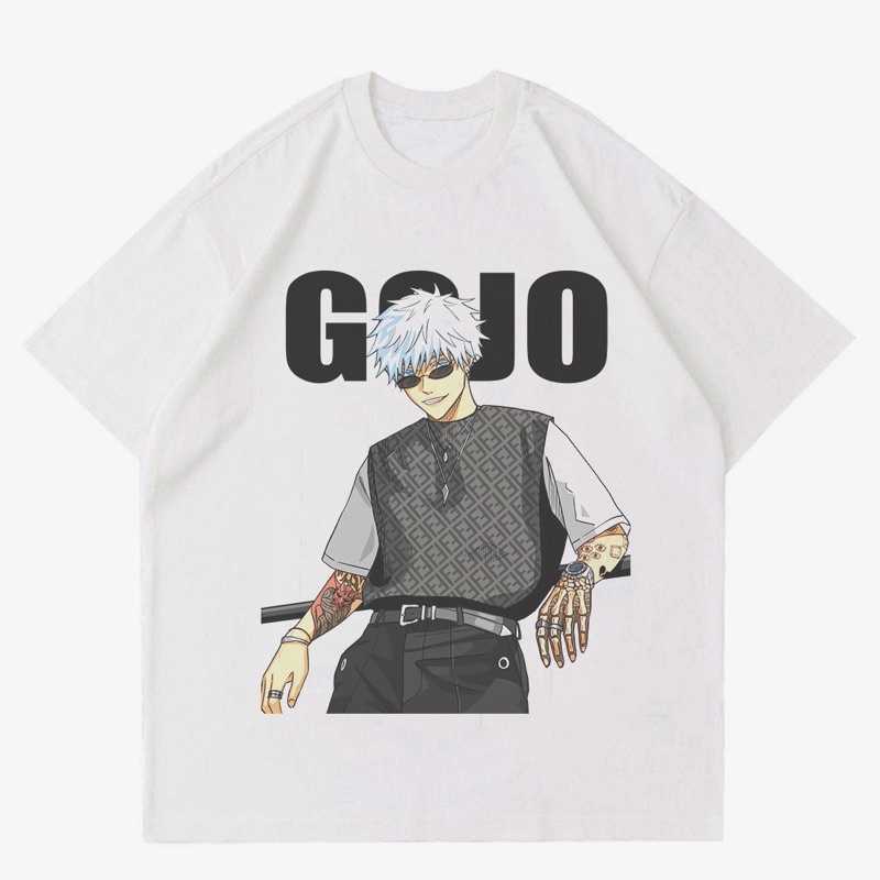 Jual Kaos Gojo Satoru T Shirt Baju Anime Hypebeast Kaos Jujutsu