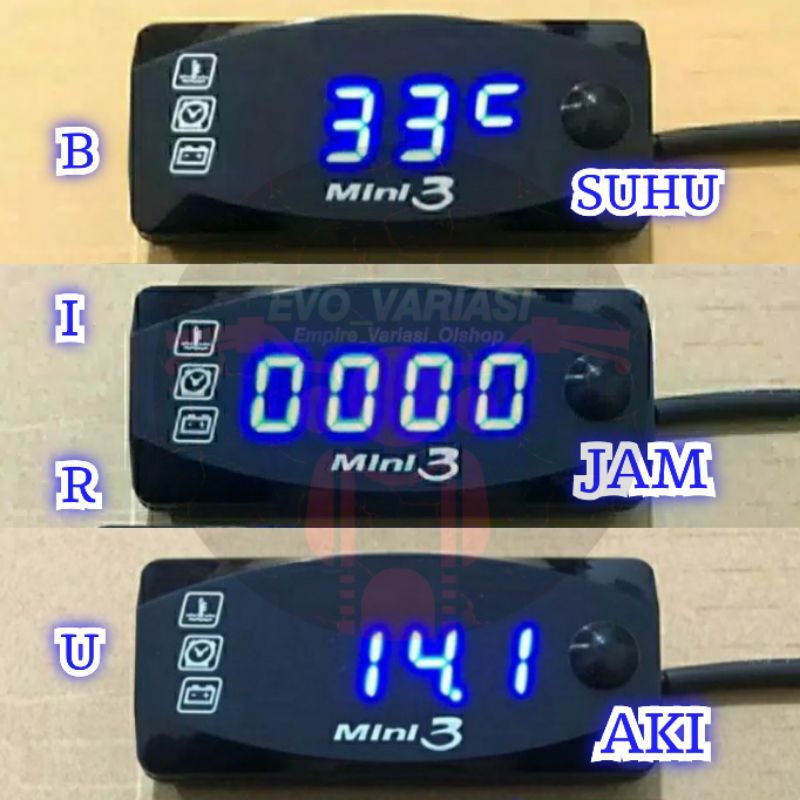 Jual Volt Meter Led Plus Charger 2 Usb Casan Voltage Model Tanam Body