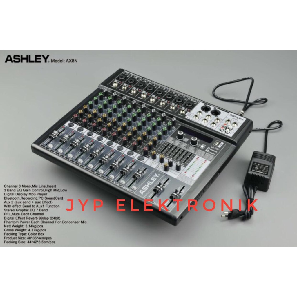 Jual Mixer Audio Ashley AX 8N Ashley AX8N Original 8 Channel Shopee