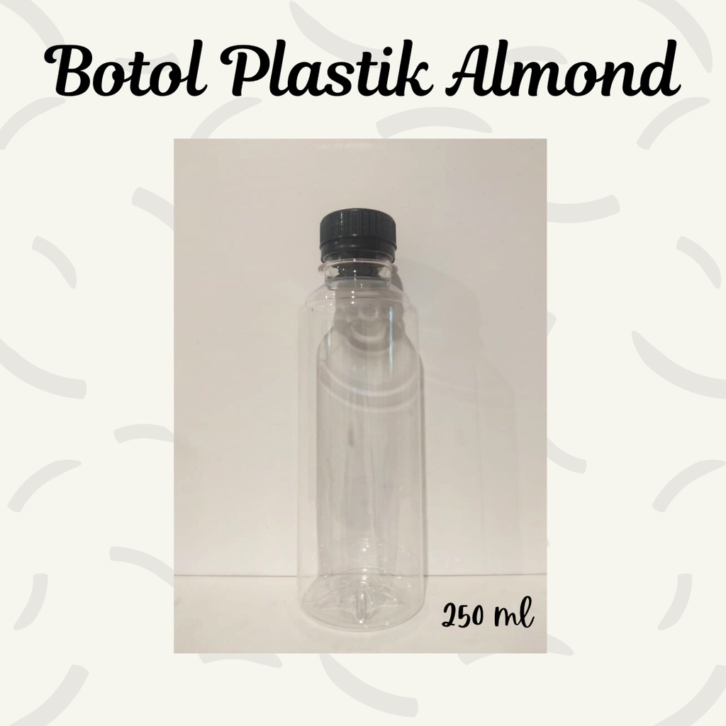 Jual Botol Plastik Almond 250ml Botol Pet Botol Minum Plastik