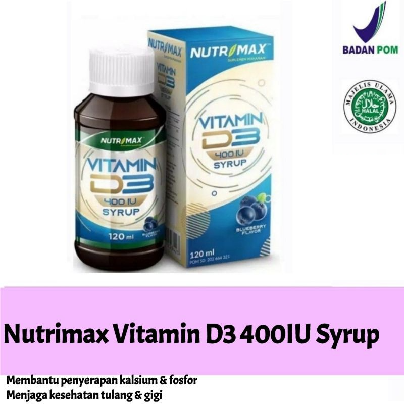 Jual Nutrimax Vitamin D Iu Syrup Vitamin Kesehatan Tulang Gigi