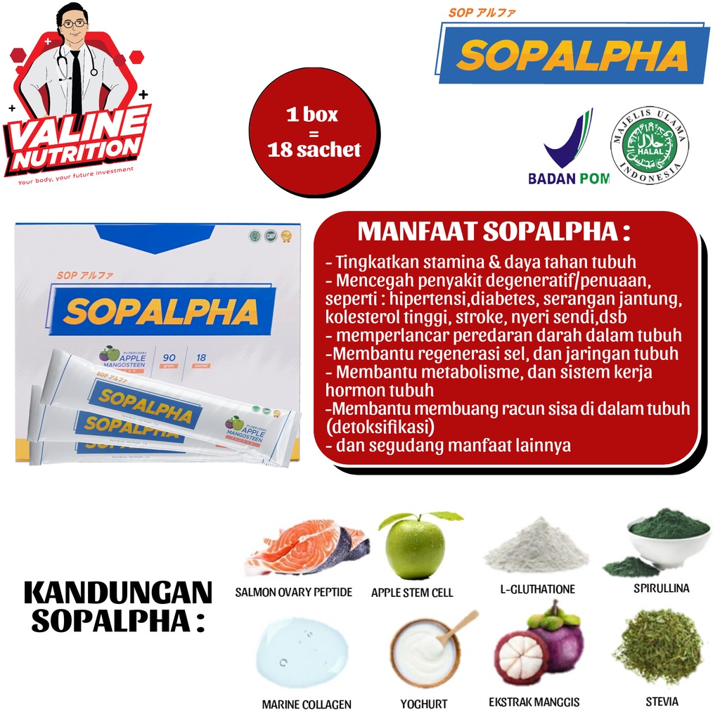 Jual Sopalpha Bioboost Salmon Ovary Peptide Minuman Kesehatan Perlancar