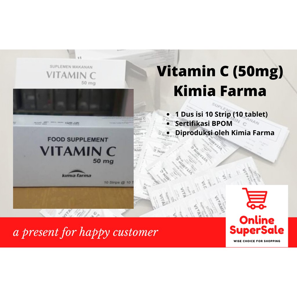 Jual Vitamin C 50mg Kimia Farma Shopee Indonesia