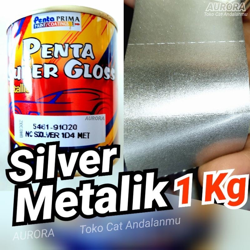 Jual Cat Penta Super Gloss Nc Silver D Met Kg Silfer Metalik