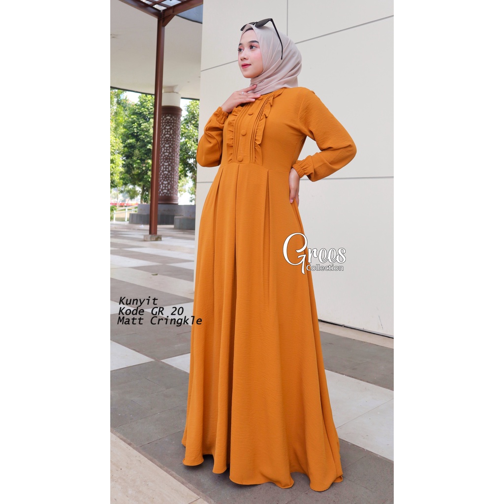 Jual Gamis Stelan Gamis Muslim Bahan Cringkel Airflow Busui