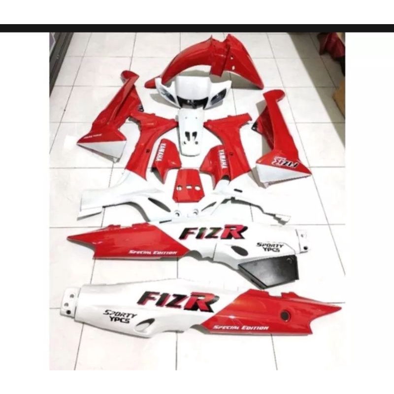 Jual Cover Body Full Set Bodi Halus Yamaha Fizr F Zr Malboro Striping