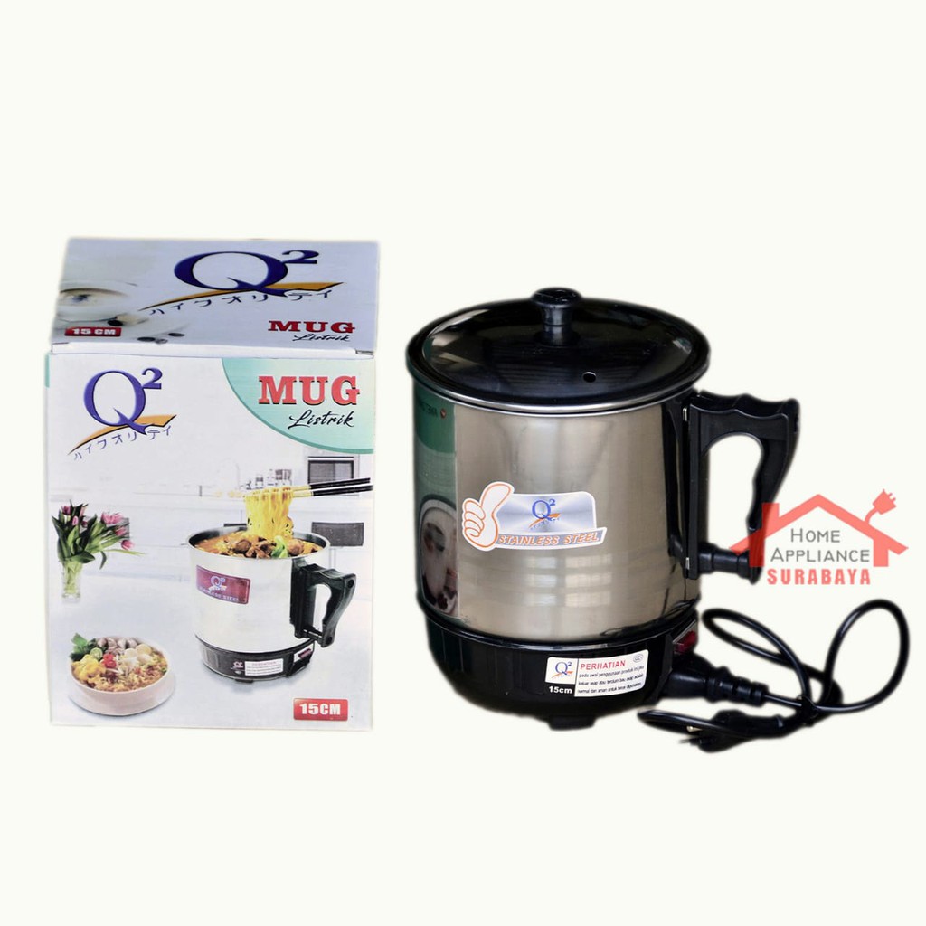 Jual Mug Elektrik Kettle Listrik Teko Air Q2 15 CM Q2 8015 Shopee