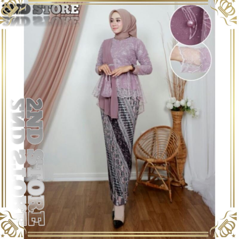 Jual Set Kebaya Selendang Kebaya Modern Kebaya Brukat Modern Kebaya