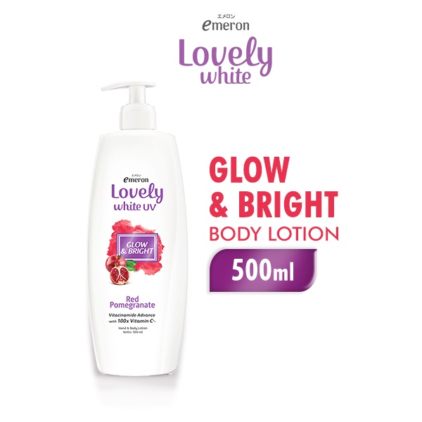 Jual Emeron Lovely White Hand Body Lotion UV Glow Bright 500 Ml