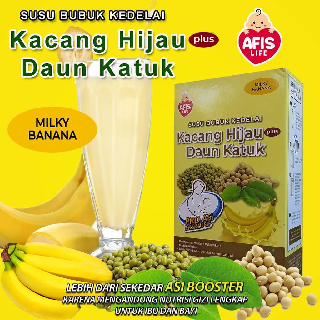 Jual Pelancar Asi Afis Susu Bubuk Kedelai Kacang Hijai Daun Katuk