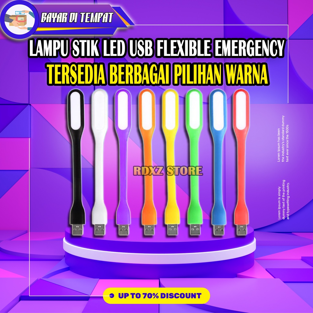 Jual BAYAR DITEMPAT COD LAMPU USB Flexible LED SIKAT Emergensi BACA