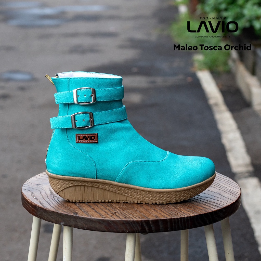 Jual Lavio Sepatu Boots Wanita Maleoo Sintetis Premium New Arrival