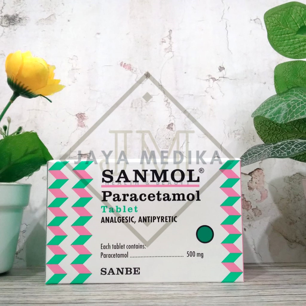 Jual Sanmol Paracetamol Isi 100 Tablet 25 Strip 4 Tablet Shopee