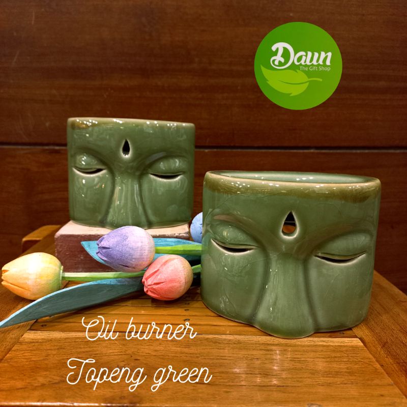 Jual Tungku Aroma Terapi Oil Burner Topeng Green Shopee