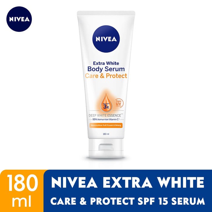 Jual NIVEA Body Serum Extra White Care Protect 180 Ml SPF 15