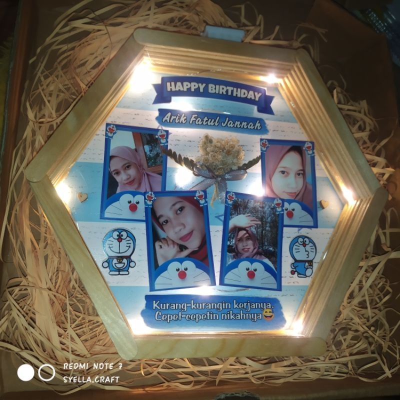 Jual Stik Es Krim Hexagonal Frame Led Kado Pernikahan Kado Ultah Kado