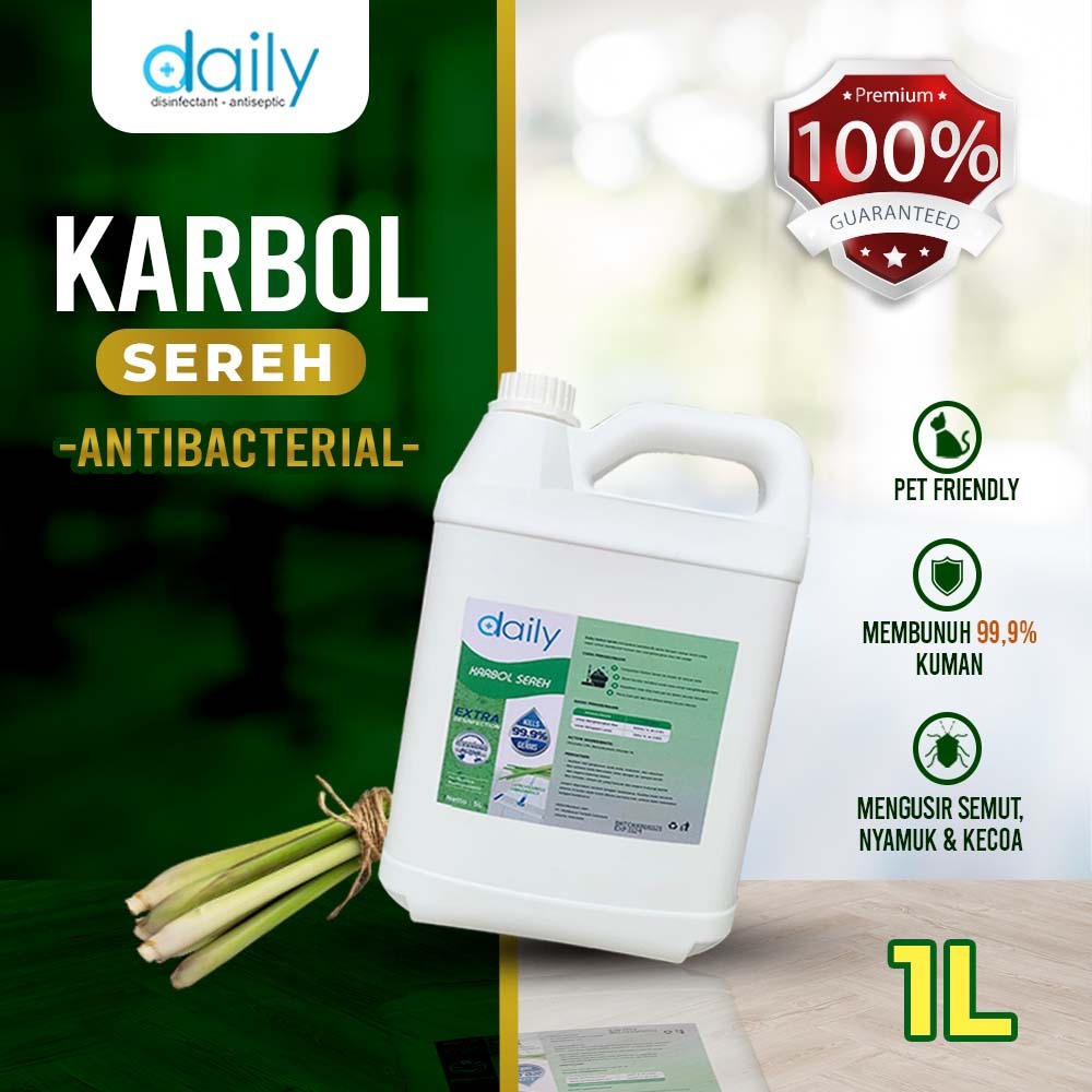 Jual Daily Karbol Wangi Sereh Konsentrat Pembersih Lantai Wangi Sereh