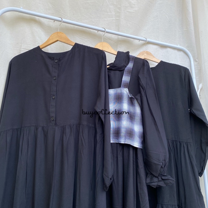 Jual Promo Basic Dress Black Series By Buycollection Shopee Indonesia