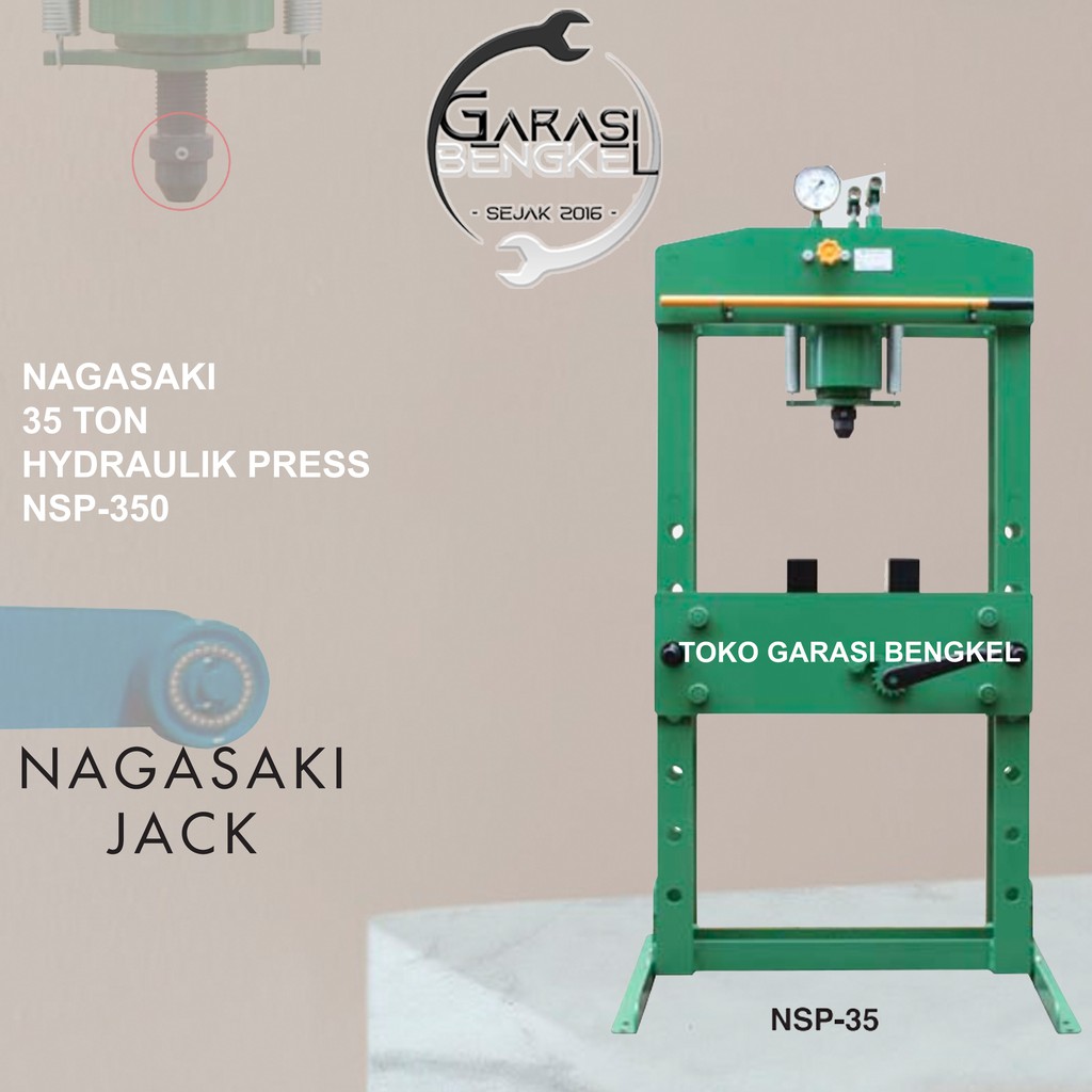 Jual Oil Hidrolik Press Nagasaki 35 Ton Hydraulik Press Shopee Indonesia