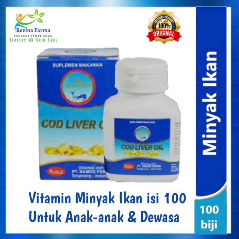 Jual Samco Cod Liver Oil Isi Softgel Vitamin Minyak Ikan Fish Oil