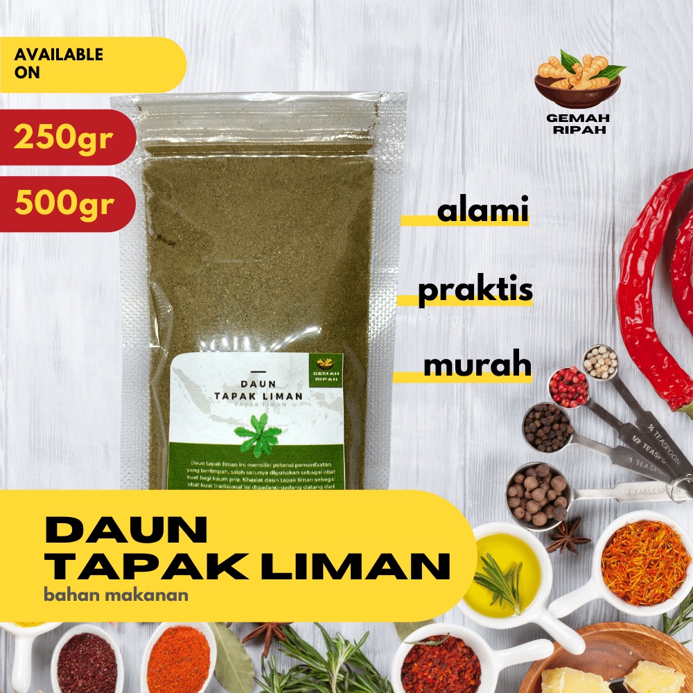 Jual Daun Tapak Liman Bubuk 250gram 500gram 1kg Daun Tapak Liman