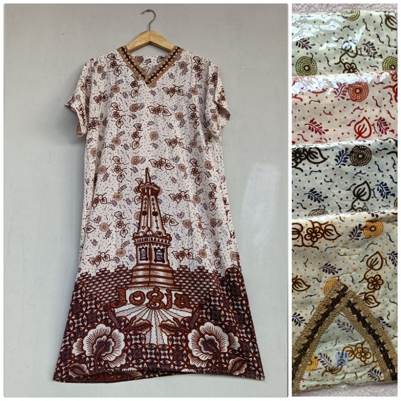 Jual Daster Batik Tugu Jogja Oleh Oleh Khas Yogyakarta Lengan Pendek