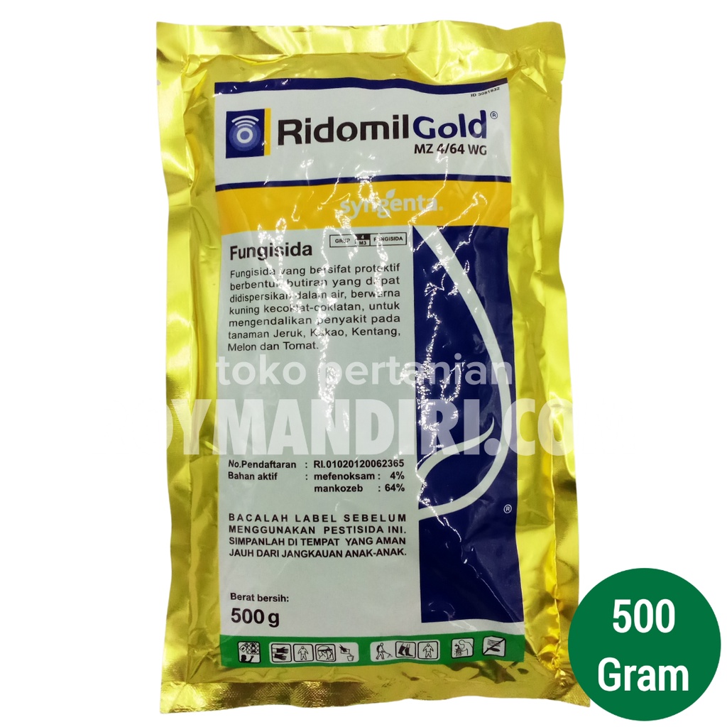 Jual FUNGISIDA RIDOMIL GOLD MZ 4 64 WG 500 GRAM Shopee Indonesia