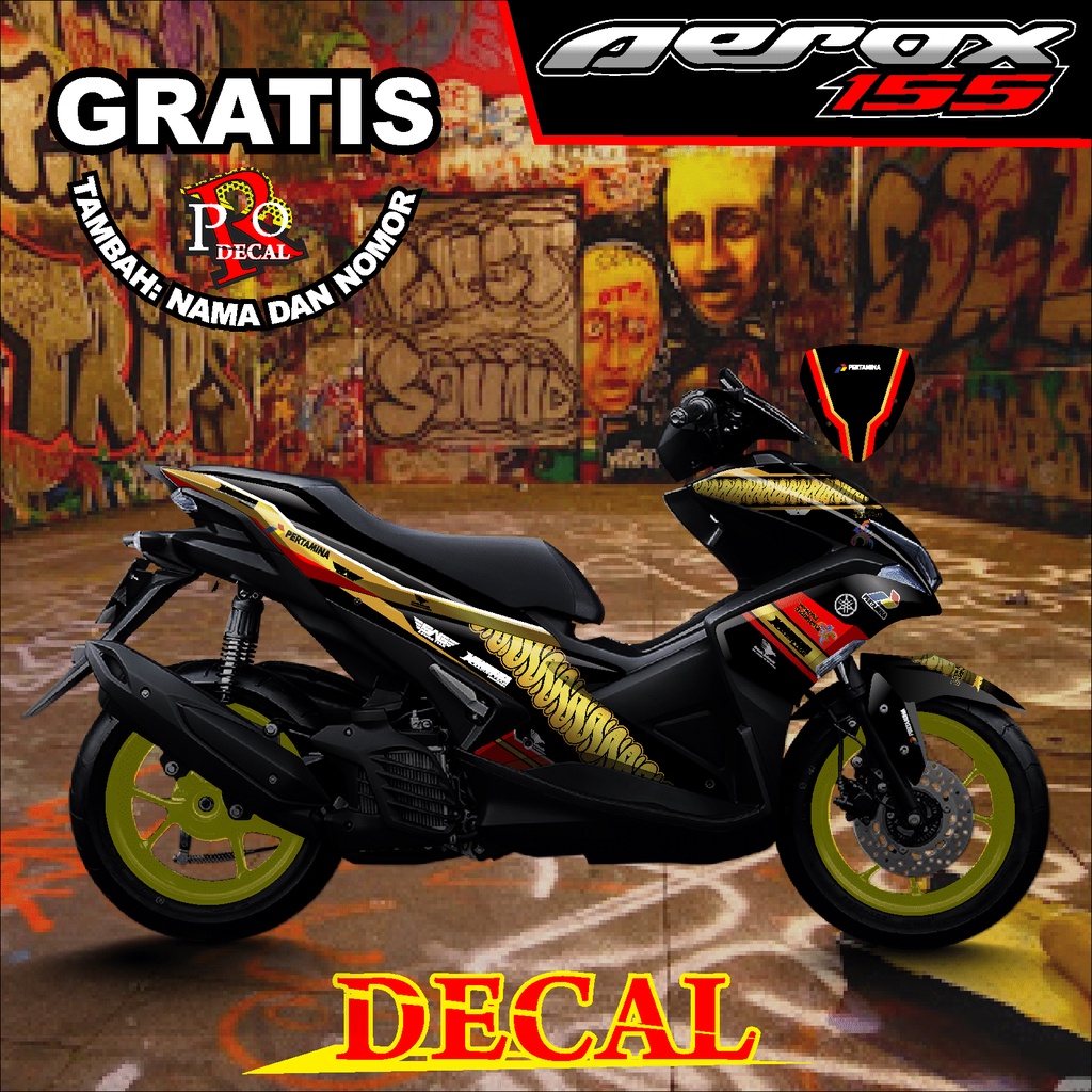 Jual DECAL AEROX 155 SOLUSI MODIFIKASI BODY MOTOR AEROX 155 FULL BODY