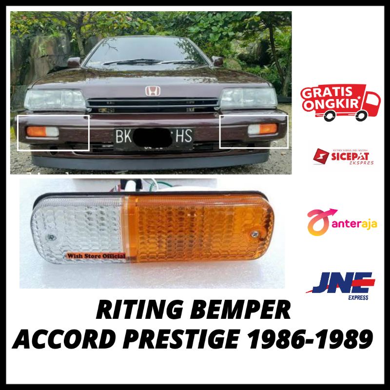 Jual Lampu Sein Riting Bemper Bumper Bamper Depan Accord Prestige 1986