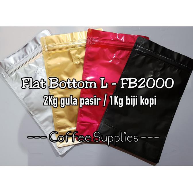 Jual L Flat Bottom Kg L Valve Kemasan Kopi Kg Coffee Bag