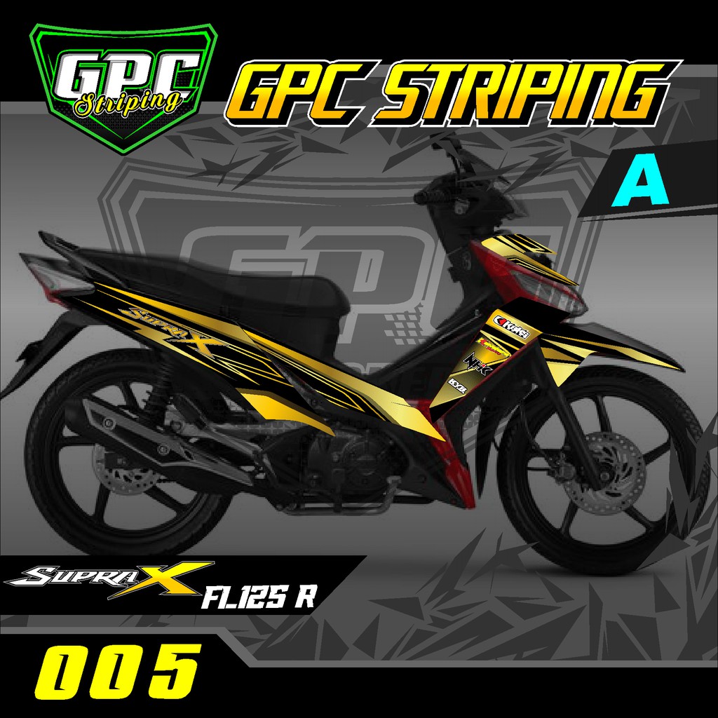 Jual Stiker Striping Supra X Fi Sticker Supra X Fi List