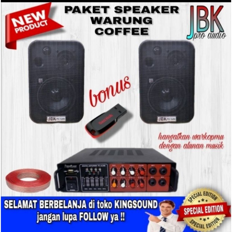 Jual Paket Speaker Soundsystem Kafe Resto JBk Pro Audio Isi 2 Shopee