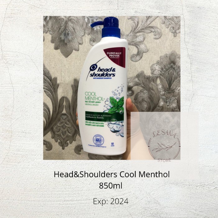 Jual Head Shoulders Shampoo Anti Ketombe Cool Menthol 850ml Shopee