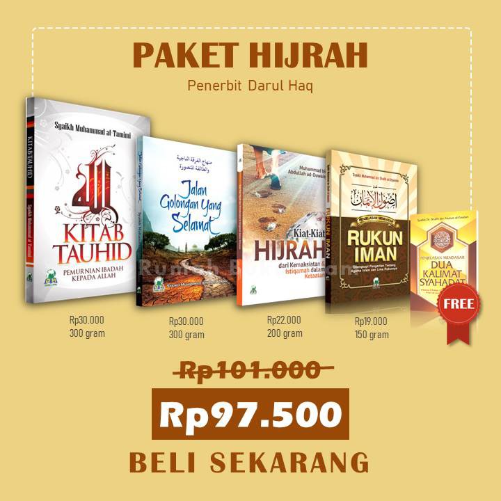 Jual PAKET BUKU HIJRAH KITAB TAUHID JALAN GOLONGAN YANG SELAMAT