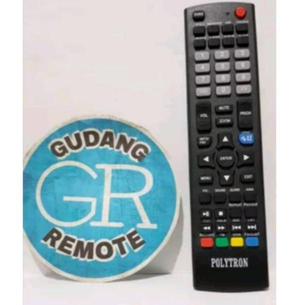 Jual REMOTE TV POLYTRON LCD LED TABUNG GRADE ORIGINAL ORI ASLI PABRIK