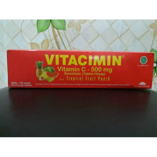 Jual Vitacimin Mg Tablet Hisap Rasa Fruit Punch Juicy Blueberry