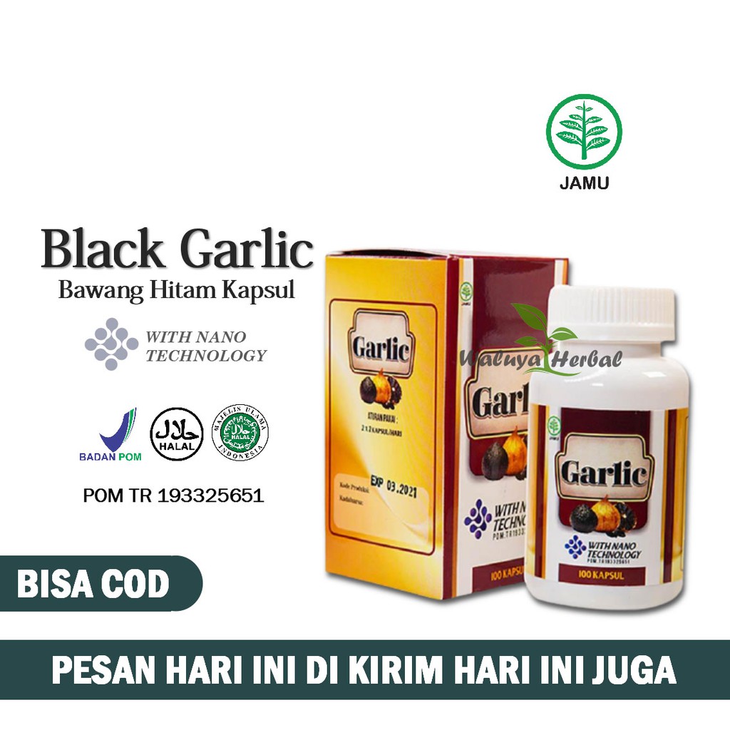 Jual WALATRA BLACK GARLIC KAPSUL EKSTRAK BAWANG PUTIH HITAM TUNGGAL